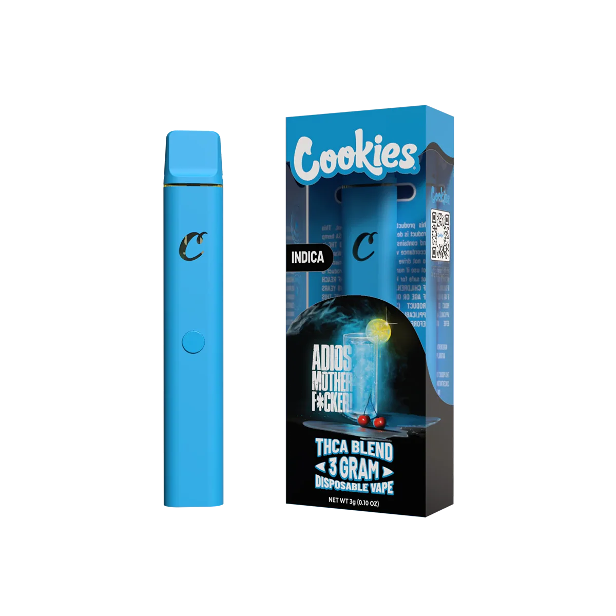 Cookies – Rechargeable Pod Vape 3g – Adios MF - Indica