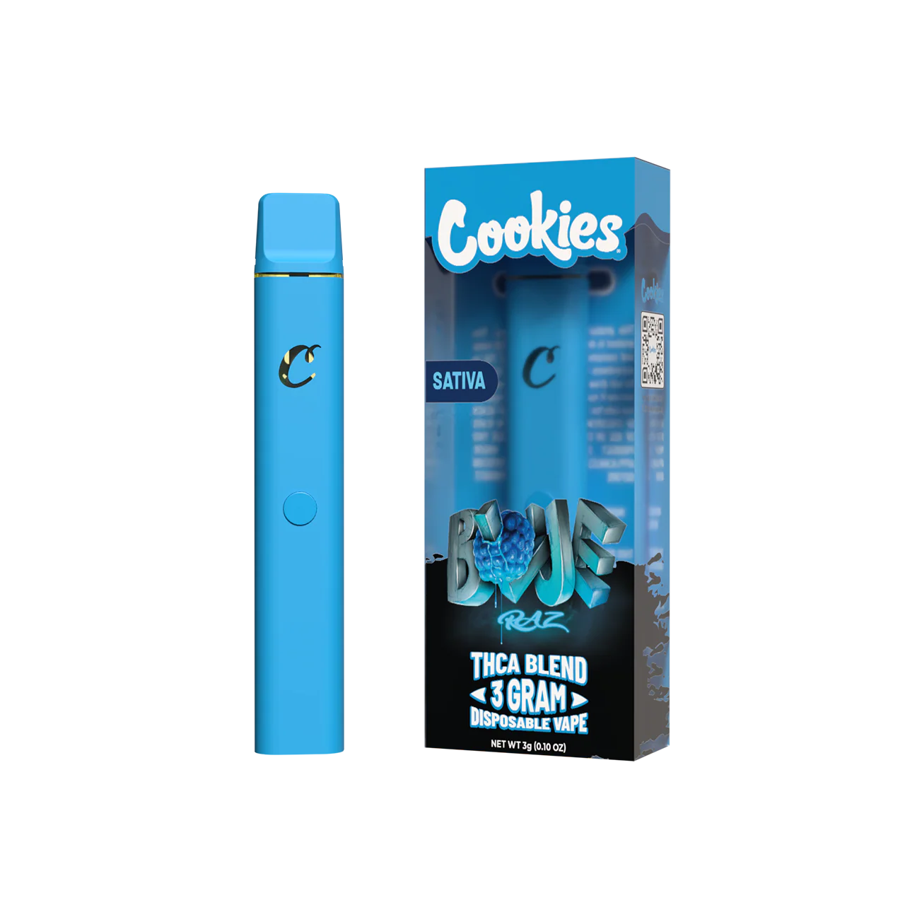 Cookies – Rechargeable Pod Vape 3g – Blue Razz - Sativa