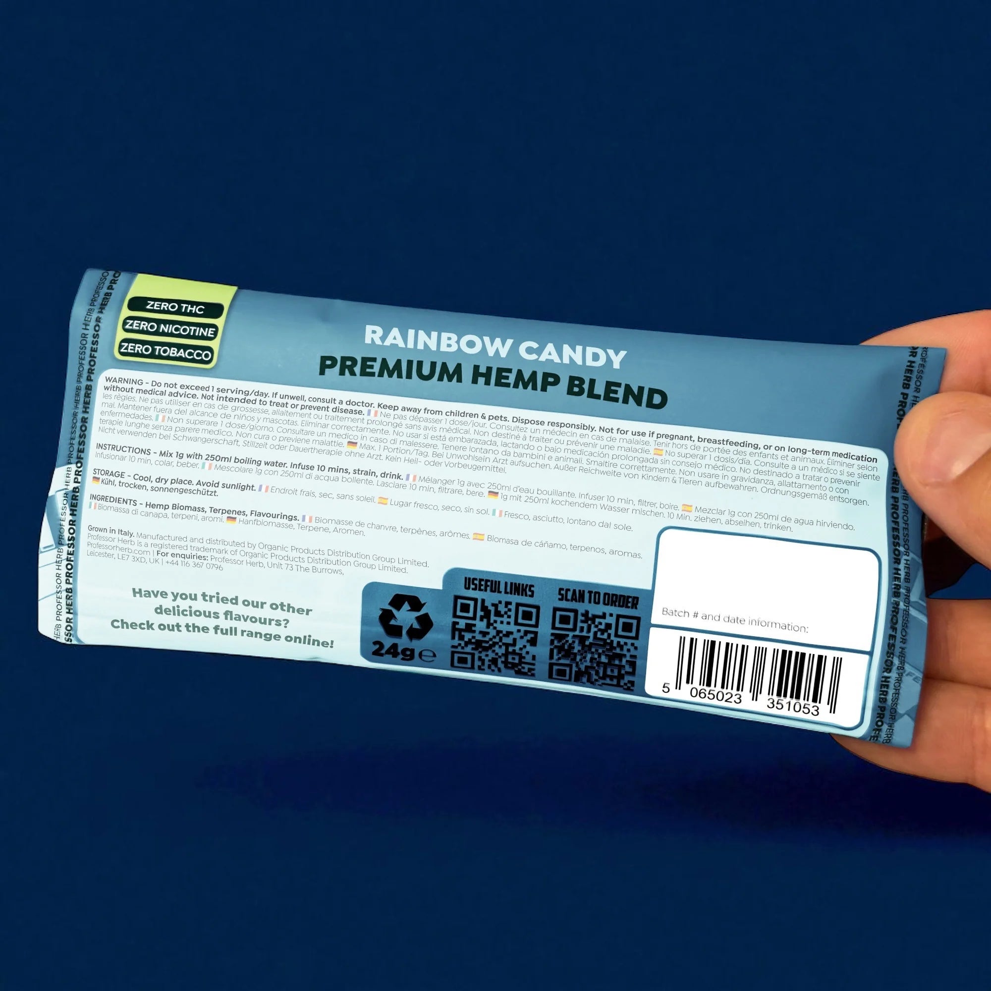 Professor Herb Premium Hemp Blend (24 g) – Rainbow Candy