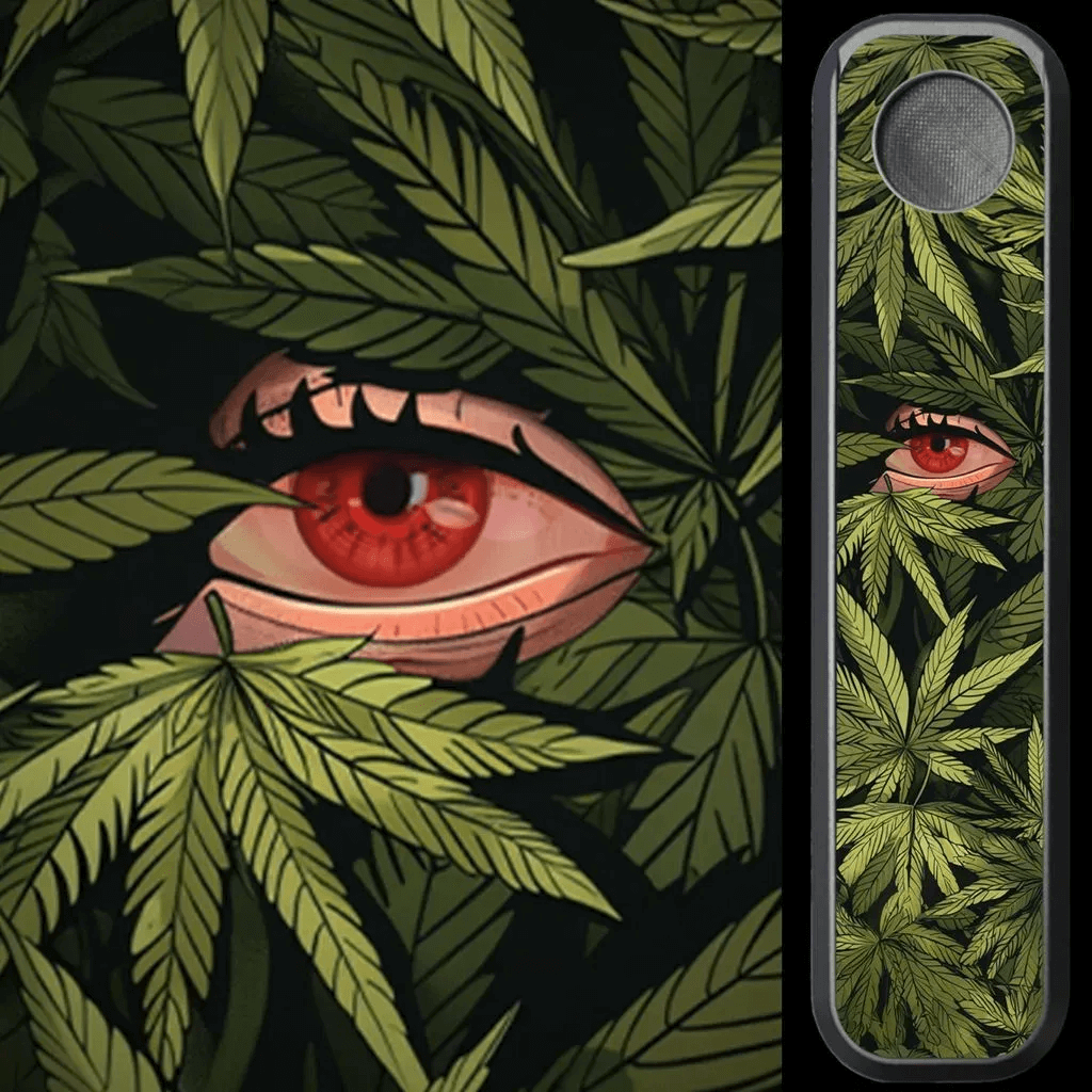 Genius Pipe β The Plant and I edition with full unit displayed over matching botanical design background.