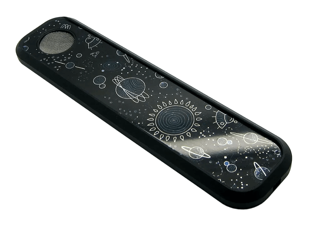 Genius Pipe – Through The Universe edition shown at angle with transparent background.
