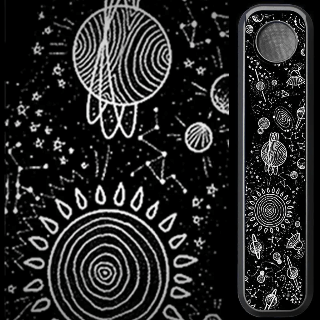 Genius Pipe – Through The Universe edition shown with full matching cosmic background.