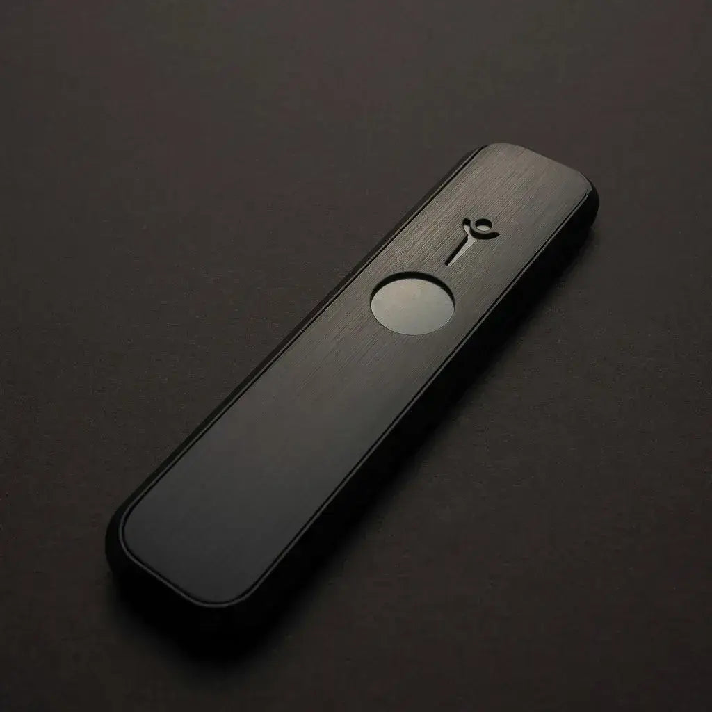 Genius Pipe – TOP Secret Stealth edition fully assembled on felt surface.