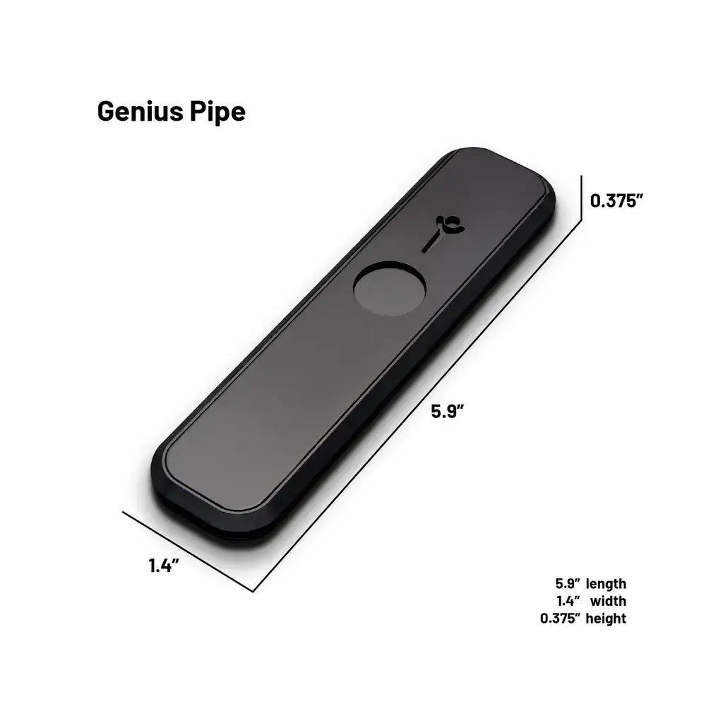 Full-Size Top Secret Pipe with labeled dimensions – 5.9 inches long, 1.4 inches wide, 0.375 inches high.