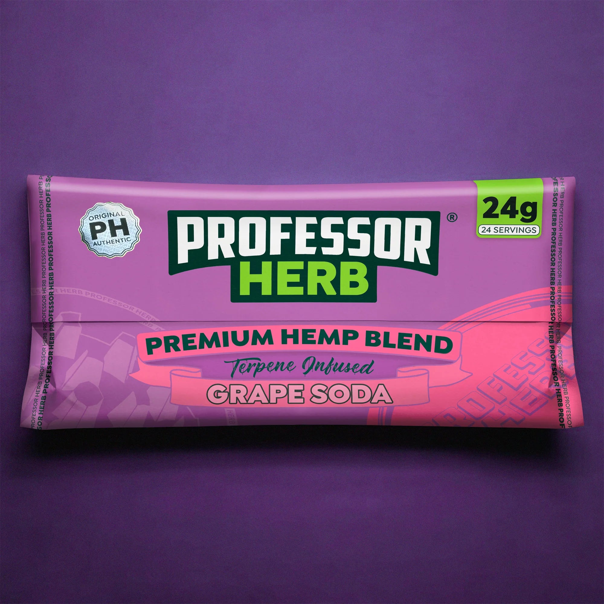 Professor Herb Premium Hemp Blend (24 g) – Grape Soda